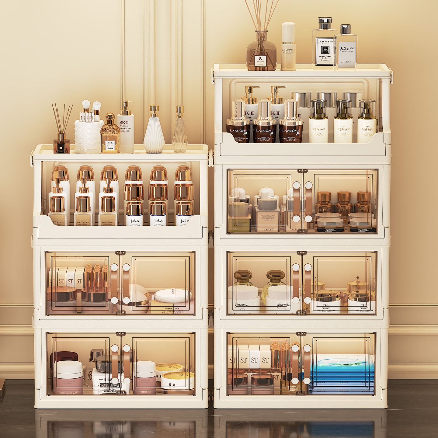 Luxury Skincare Display - Caixa de Armazenamento de Cuidados com