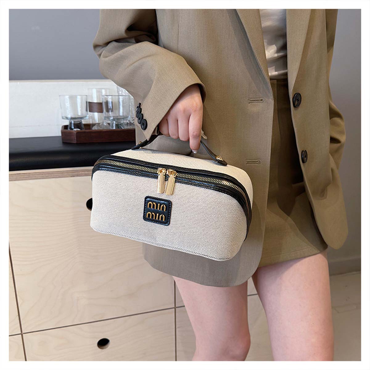 Luxury Skincare & Spa Reviews - Bolsa de armazenamento portátil de lona